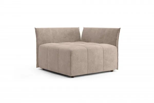 Пуф большой со спинкой и боковиной "Торонто" СТАНДАРТ Вариант 1