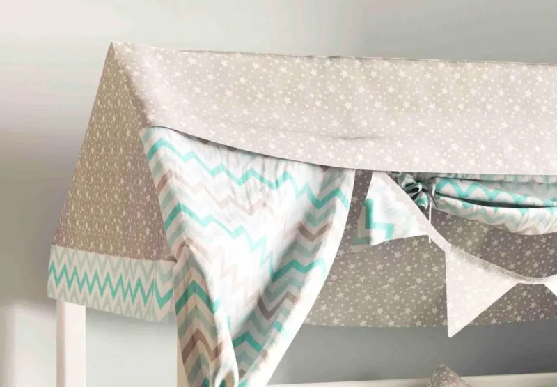 Балдахин для кровати с надстройкой "Соня" Небесный