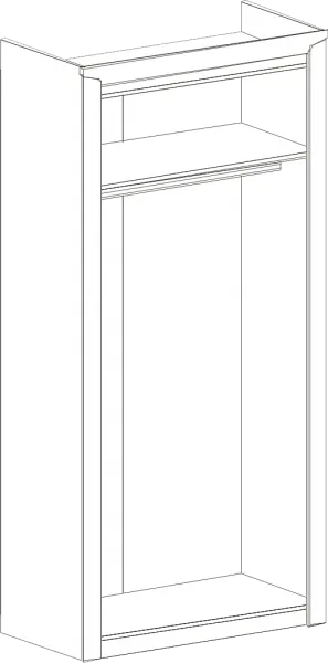 Шкаф двухдверный "Соренто" спальня