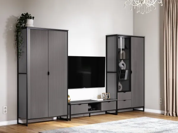 Шкаф 2 дв 2 ящ "Нора" гостиная